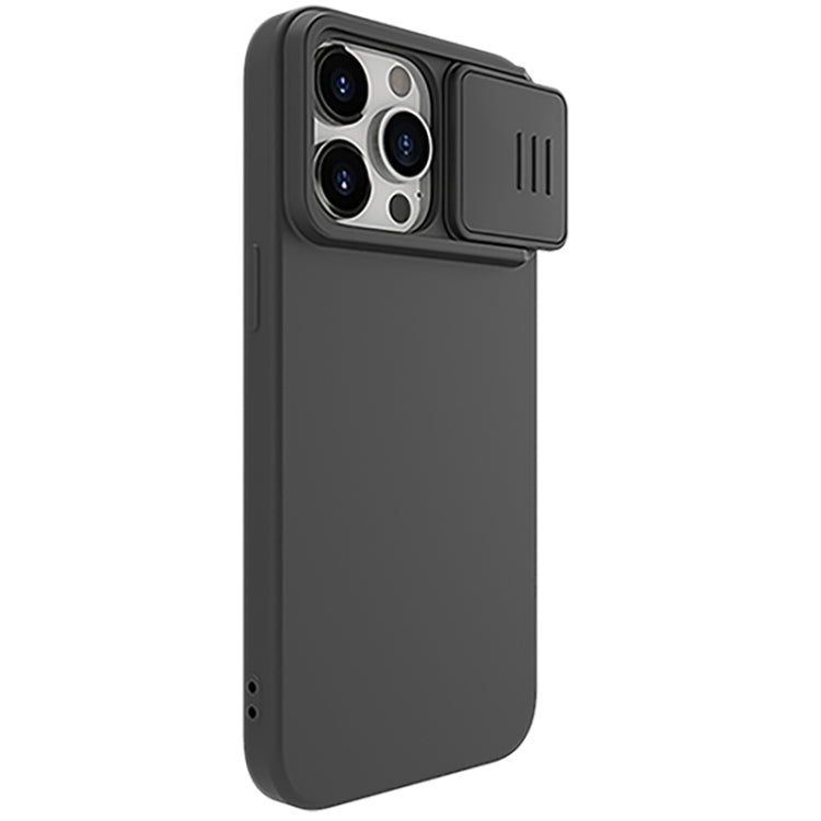 For iPhone 15 Pro NILLKIN CamShield MagSafe Liquid Silicone Phone Case(Black) - iPhone 15 Pro Cases by NILLKIN | Online Shopping South Africa | PMC Jewellery