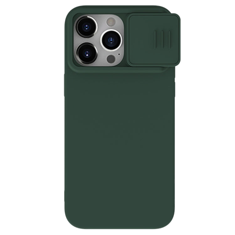 For iPhone 15 Pro NILLKIN CamShield MagSafe Liquid Silicone Phone Case(Dark Green) - iPhone 15 Pro Cases by NILLKIN | Online Shopping South Africa | PMC Jewellery