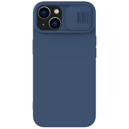 For iPhone 15 Plus NILLKIN CamShield Liquid Silicone Phone Case(Blue) - iPhone 15 Plus Cases by NILLKIN | Online Shopping South Africa | PMC Jewellery