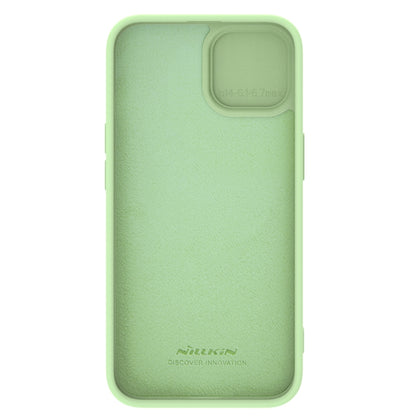 For iPhone 15 NILLKIN CamShield Liquid Silicone Phone Case(Green) - iPhone 15 Cases by NILLKIN | Online Shopping South Africa | PMC Jewellery