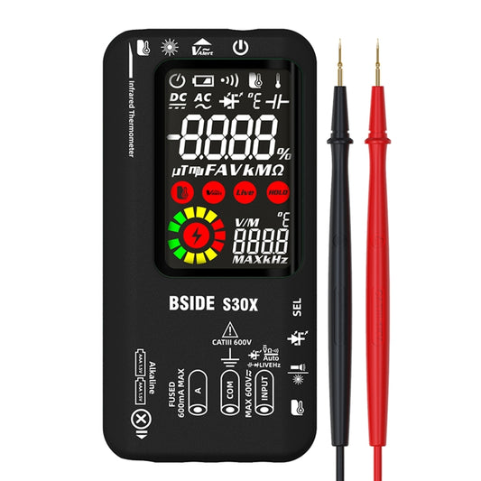 BSIDE S30X Smart Color Screen Infrared Temperature Measurement Multimeter(Black) - Digital Multimeter by BSIDE | Online Shopping South Africa | PMC Jewellery | Buy Now Pay Later Mobicred