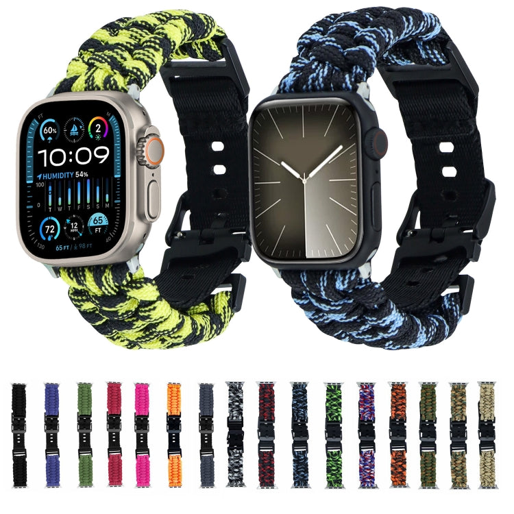 For Apple Watch 38mm Paracord Plain Braided Webbing Buckle Watch Band(Army Green) - free shipping - PMC TechLife - Order now!