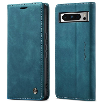 For Google Pixel 8 Pro CaseMe 013 Multifunctional Horizontal Flip Leather Phone Case(Blue) - Google Cases by CaseMe | Online Shopping South Africa | PMC Jewellery | Buy Now Pay Later Mobicred