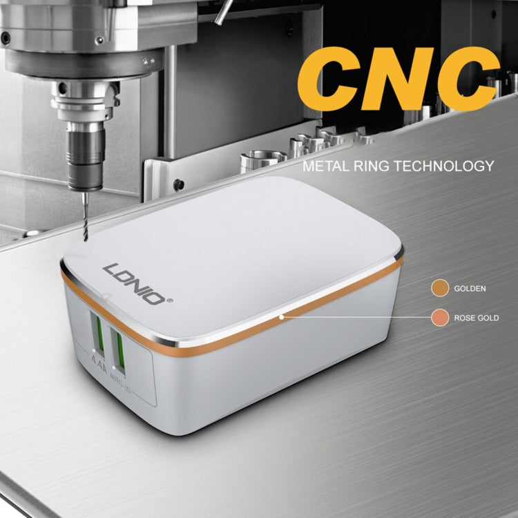 LDNIO A2204 2 in 1 12W Dual USB Interface Travel Charger Mobile Phone Charger with Micro USB Data Cable, UK Plug - free shipping - PMC TechLife - Order now!