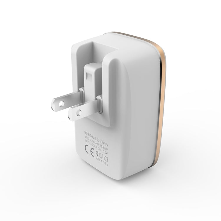 LDNIO A2204 2 in 1 12W Dual USB Interface Travel Charger Mobile Phone Charger with Micro USB Data Cable, US Plug - free shipping - PMC TechLife - Order now!
