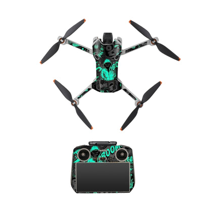 For DJI Mini 4 Pro / RC 2 Drone Body Remote Control Protective Sticker(Green Hat Man) - Stickers by Sunnylife | Online Shopping South Africa | PMC Jewellery | Buy Now Pay Later Mobicred