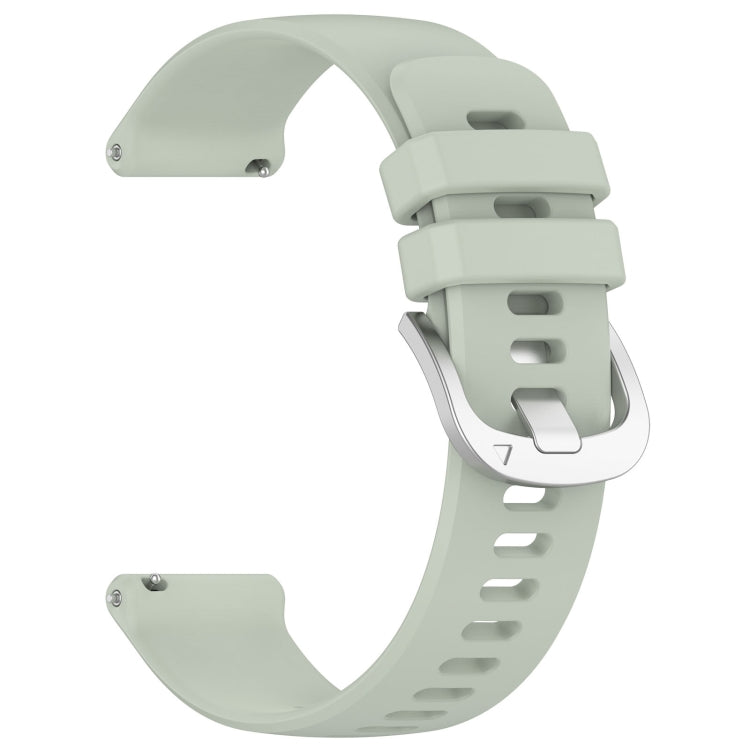 Compatible with Garmin vivoactive 5 / Active 5 20mm Silicone Watch Band(Green) - Watch Bands by PMC TechLife | Online Shopping South Africa | PMC TechLife | Buy Now Pay Later Mobicred