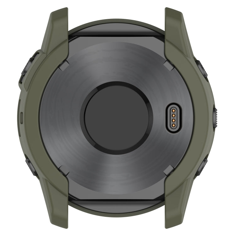 For Garmin Tactix 7 Amoled Armor Hollow TPU Watch Protective Case(Green) - Watch Cases by PMC Jewellery | Online Shopping South Africa | PMC Jewellery