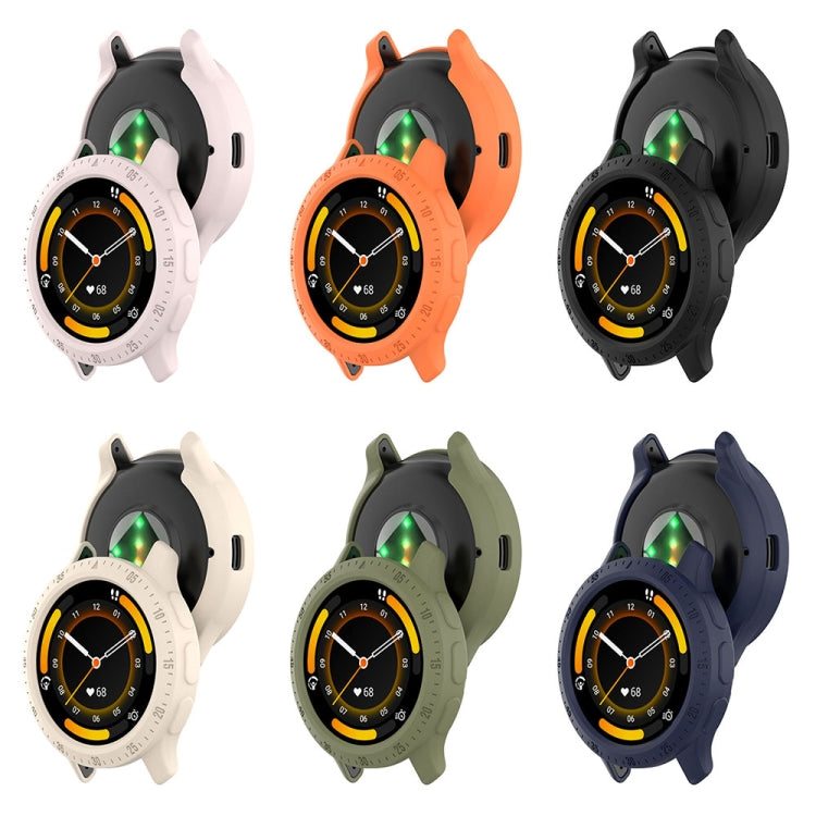For Garmin Venu 3 Half Pack Hollow TPU Armor Watch Protective Case(Orange) - Watch Cases by PMC TechLife | Online Shopping South Africa | PMC TechLife