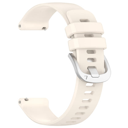 For Garmin Venu 3 Liquid Glossy Silver Buckle Silicone Watch Band(Starlight Color) - Watch Bands by PMC Jewellery | Online Shopping South Africa | PMC Jewellery