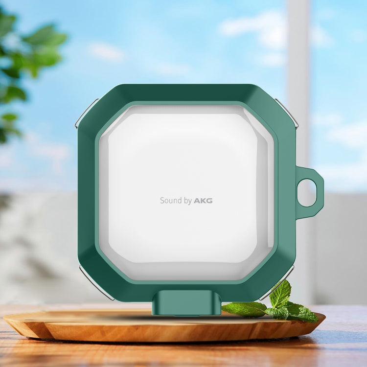 For Samsung Buds Live / Buds2 / Pro / 2Pro TPU + PC Transparent Wireless Earphones Protective Case With Switch(Green) - free shipping - PMC TechLife - Order now!