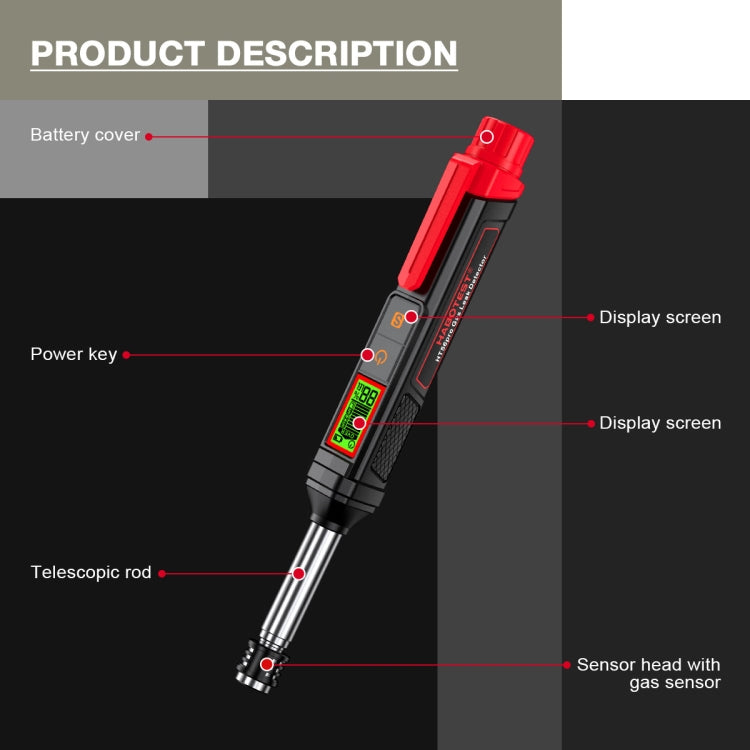 HABOTEST HT56 Pro Combustible Gas Detector Liquefied Petroleum Gas Natural Gas Alarm - Gas Monitor by HABOTEST | Online Shopping South Africa | PMC Jewellery | Buy Now Pay Later Mobicred