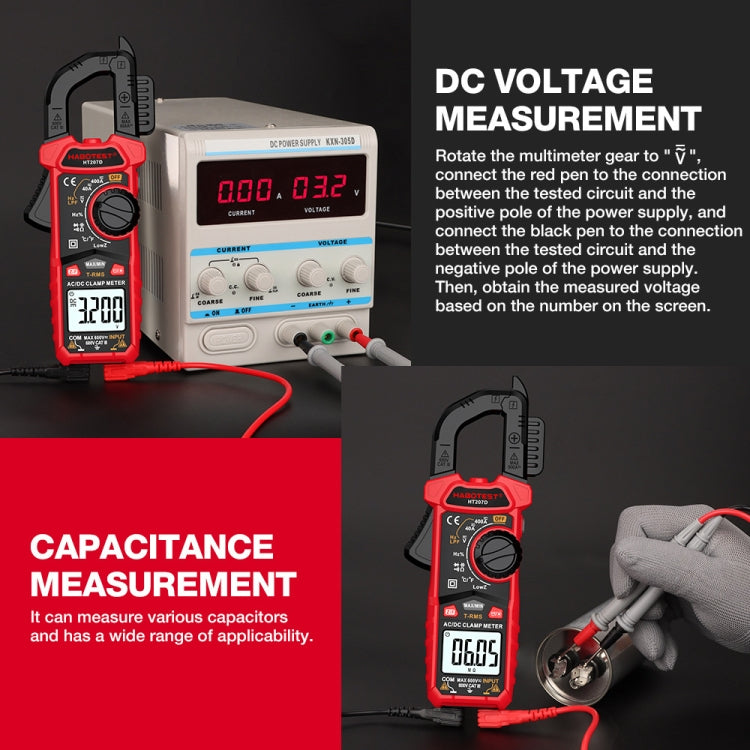 HABOTEST HT207D Multifunctional Digital Clamp Multimeter - Digital Multimeter by HABOTEST | Online Shopping South Africa | PMC Jewellery | Buy Now Pay Later Mobicred