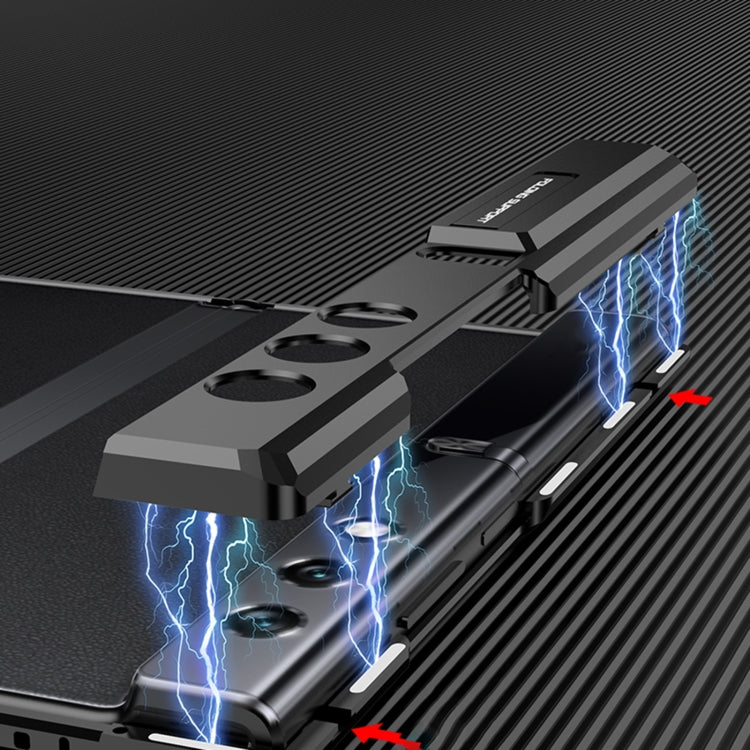 For Honor V Purse GKK Integrated Magnetic Folding Metal Full Coverage Phone Case(Black) - Honor Cases by GKK | Online Shopping South Africa | PMC TechLife | Buy Now Pay Later Mobicred