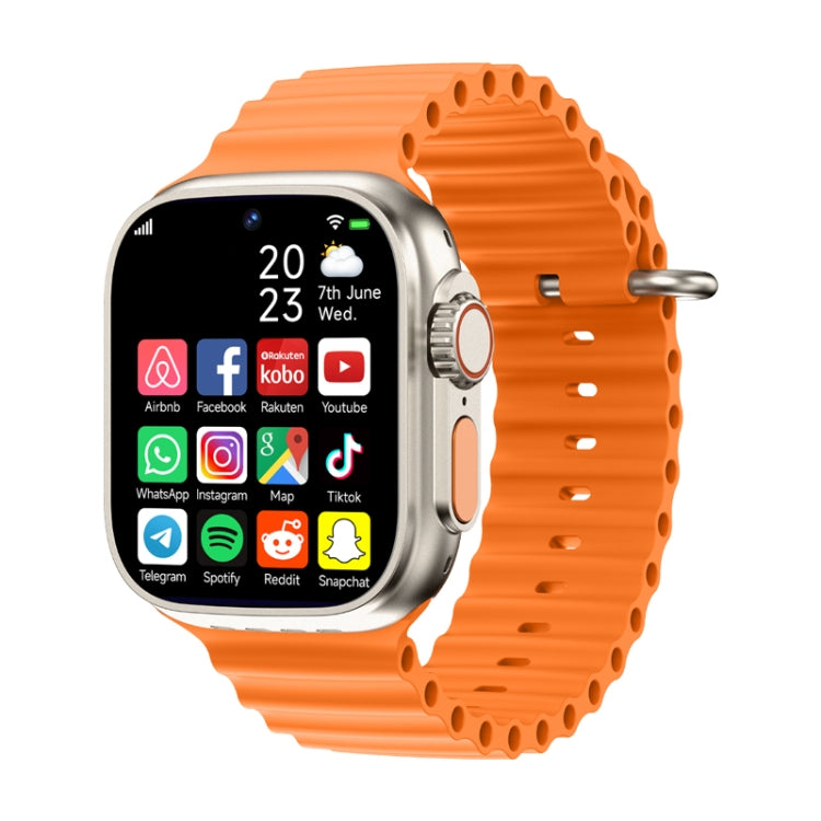 GS37 1.95 inch Screen Smart Phone Watch, 1GB+16GB, Android 9.0, Spreadtrum SL8541E, Network: 4G, Single Nano SIM, Front & Rear Camera(Orange Gold) - free shipping - PMC TechLife - Order now!