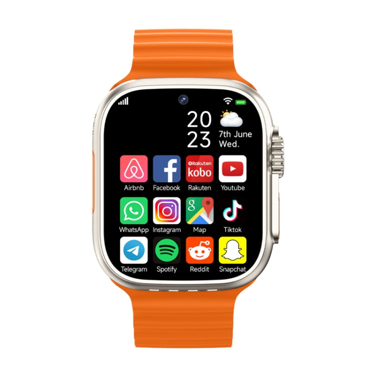 GS37 1.95 inch Screen Smart Phone Watch, 1GB+16GB, Android 9.0, Spreadtrum SL8541E, Network: 4G, Single Nano SIM, Front & Rear Camera(Orange Gold) - free shipping - PMC TechLife - Order now!