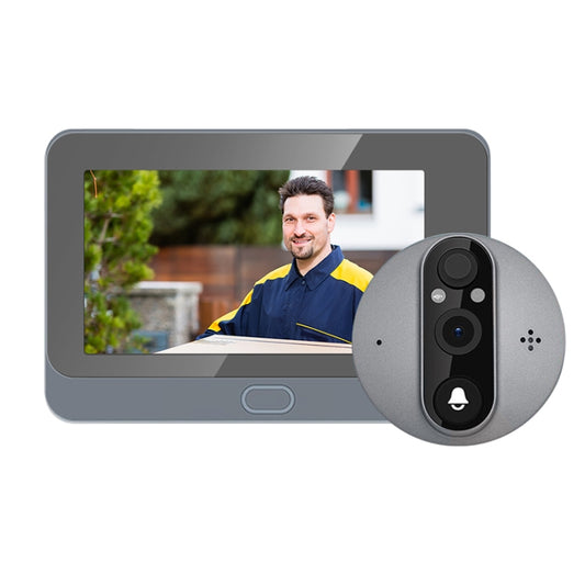 ESCAM C87 1080P 4.3 inch Smart WiFi Digital Door Viewer Supports Wide-Angle PIR & Night Vision & Dingdong Photo(White) - Video DoorBell by ESCAM | Online Shopping South Africa | PMC Jewellery | Buy Now Pay Later Mobicred