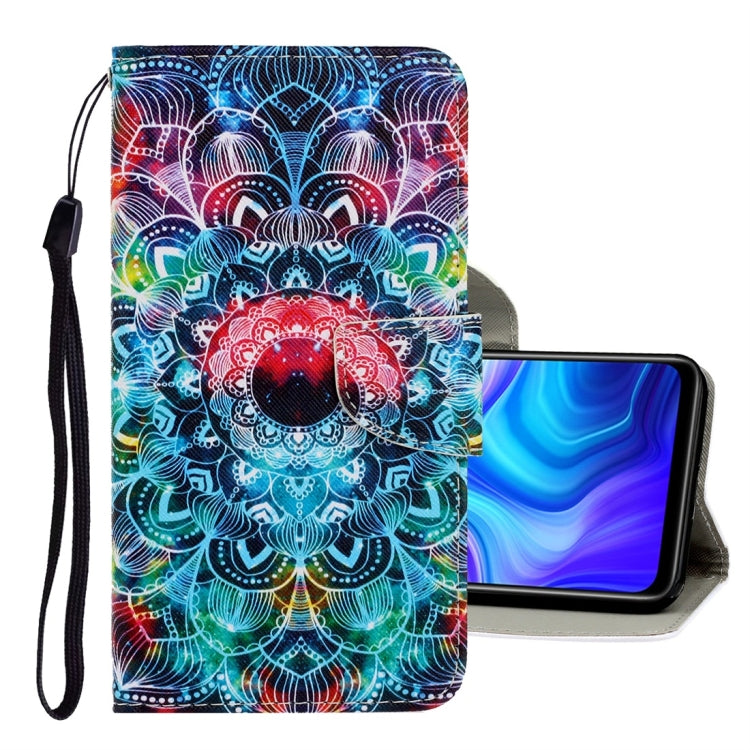 For Xiaomi Redmi 9A 3D Colored Drawing Horizontal Flip PU Leather Case with Holder & Card Slots & Wallet(Mandala) - Xiaomi Cases by PMC Jewellery | Online Shopping South Africa | PMC Jewellery