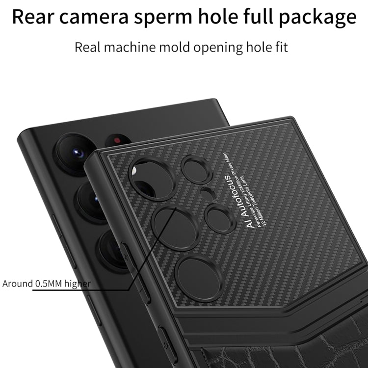 For Samsung Galaxy S24 Ultra 5G GKK TPU + PU Full Coverage Phone Case(Vertical Texture) - Galaxy S24 Ultra 5G Cases by GKK | Online Shopping South Africa | PMC TechLife | Buy Now Pay Later Mobicred