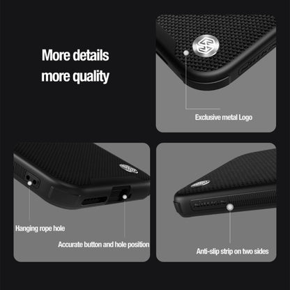 For Xiaomi 14 Pro NILLKIN Textured Prop Magnetic Lens Protection Holder Nylon Phone Case(Black) - 14 Pro Cases by NILLKIN | Online Shopping South Africa | PMC Jewellery | Buy Now Pay Later Mobicred