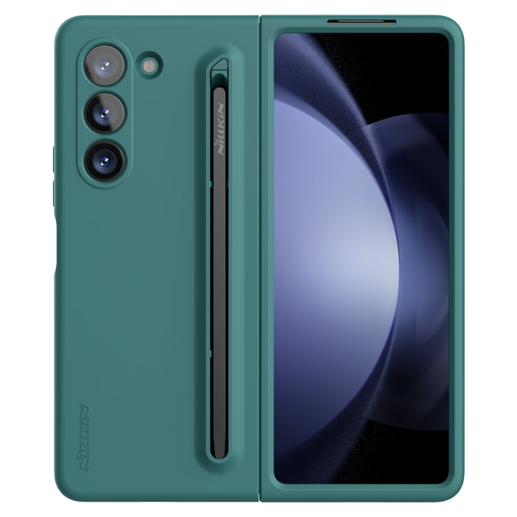 For Samsung Galaxy Z Fold5 NILLKIN Flex Pure PC + Liquid Silicone Phone Case with S Pen(Green) - Galaxy Z Fold5 Cases by NILLKIN | Online Shopping South Africa | PMC Jewellery | Buy Now Pay Later Mobicred