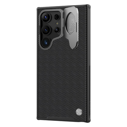 For Samsung Galaxy S24 Ultra 5G NILLKIN Textured Prop Camera Cover Holder Design Nylon Phone Case(Black) - Galaxy S24 Ultra 5G Cases by NILLKIN | Online Shopping South Africa | PMC Jewellery | Buy Now Pay Later Mobicred