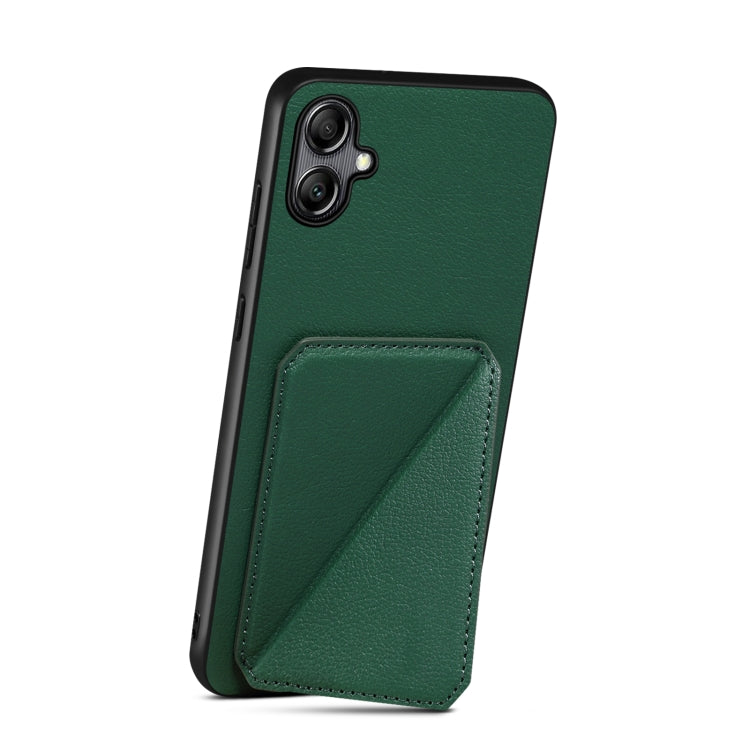 For Samsung Galaxy S23 5G Denior Imitation Calf Leather Back Phone Case with Holder(Green) - Galaxy S23 5G Cases by Denior | Online Shopping South Africa | PMC Jewellery