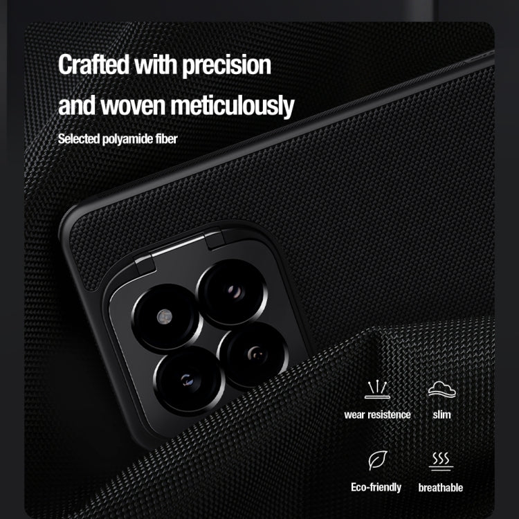 For Xiaomi 14 Pro NILLKIN Textured Prop Lens Protection Holder Nylon Precise Hole Phone Case(Black) - 14 Pro Cases by NILLKIN | Online Shopping South Africa | PMC Jewellery | Buy Now Pay Later Mobicred