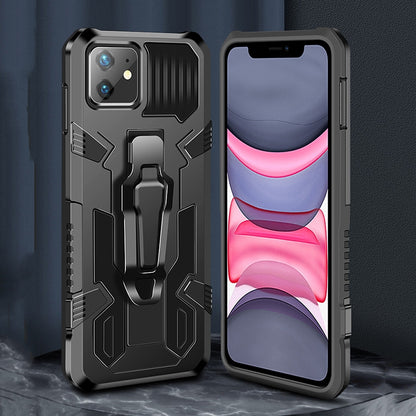 For iPhone 8 & 7 Machine Armor Warrior Shockproof PC + TPU Protective Case(Black) - More iPhone Cases by NILLKIN | Online Shopping South Africa | PMC Jewellery