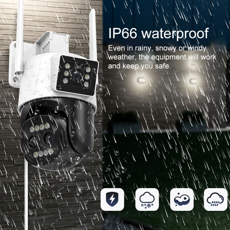 QX103 Humanoid Recognition AI Alarm WiFi Dome Dual IP Camera(AU Plug) - free shipping - PMC TechLife - Order now!