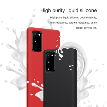 For Samsung Galaxy Note20 NILLKIN Flex Pure Series Solid Color Liquid Silicone Dropproof Protective Case(Red) - Galaxy Note20 Cases by NILLKIN | Online Shopping South Africa | PMC Jewellery