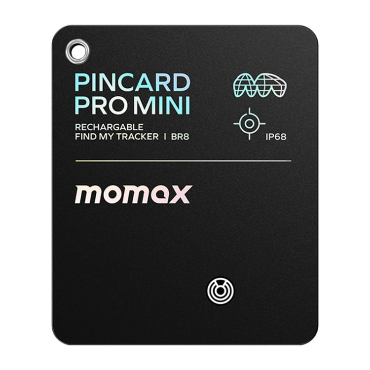 MOMAX PINCARD BR8 Card Wireless Charging Positioning Anti-lost Device(Black) - Anti-lost Alarm by MOMAX | Online Shopping South Africa | PMC Jewellery | Buy Now Pay Later Mobicred