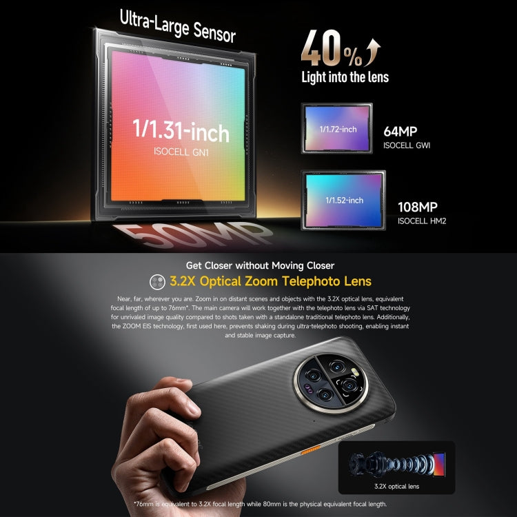 Ulefone Armor 23 Ultra Rugged Phone, 12GB+512GB, 6.78 inch Android 13 MediaTek Dimensity 8020 Octa Core up to 2.6GHz, Network: 5G, NFC, OTG, Satellite Messaging(Elite Black) - free shipping - PMC TechLife - Order now!