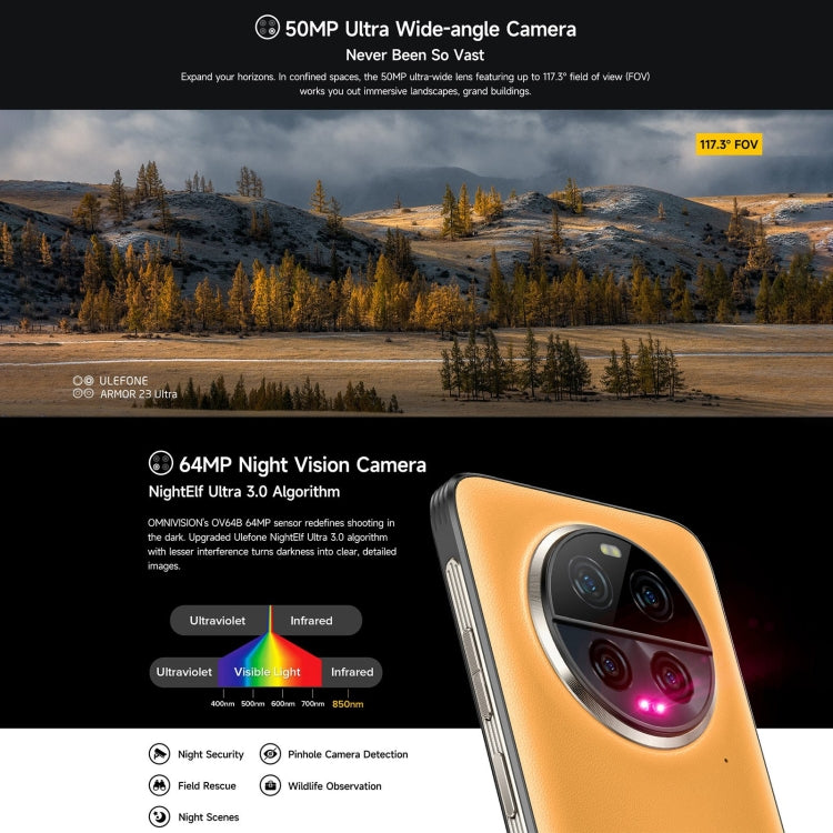 Ulefone Armor 23 Ultra Rugged Phone, 12GB+512GB, 6.78 inch Android 13 MediaTek Dimensity 8020 Octa Core up to 2.6GHz, Network: 5G, NFC, OTG, Satellite Messaging(Elite Black) - free shipping - PMC TechLife - Order now!