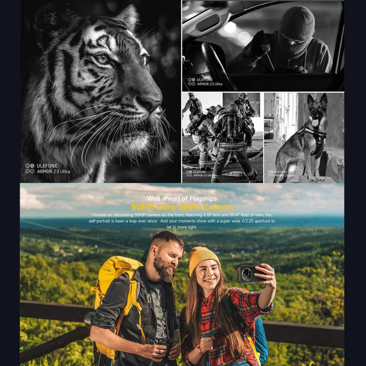Ulefone Armor 23 Ultra Rugged Phone, 12GB+512GB, 6.78 inch Android 13 MediaTek Dimensity 8020 Octa Core up to 2.6GHz, Network: 5G, NFC, OTG, Satellite Messaging(Elite Black) - free shipping - PMC TechLife - Order now!