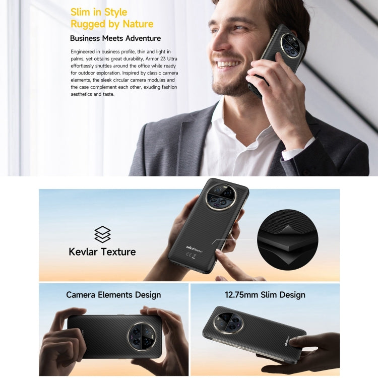 Ulefone Armor 23 Ultra Rugged Phone, 12GB+512GB, 6.78 inch Android 13 MediaTek Dimensity 8020 Octa Core up to 2.6GHz, Network: 5G, NFC, OTG, Satellite Messaging(Elite Black) - free shipping - PMC TechLife - Order now!