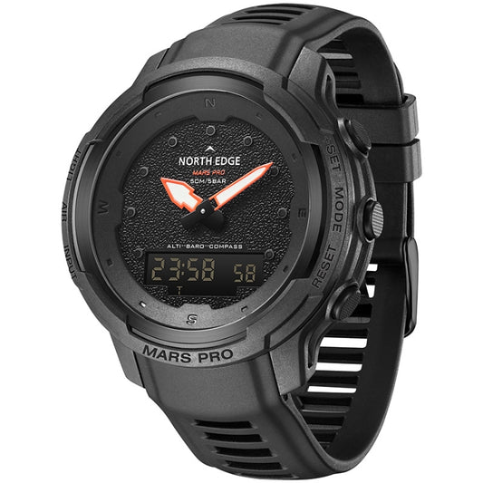 NORTH EDGE MarsPro Carbon Fiber Outdoor Sports Multifunctional Electronic Watch(Black) - Sport Watches by NORTH EDGE | Online Shopping South Africa | PMC Jewellery | Buy Now Pay Later Mobicred