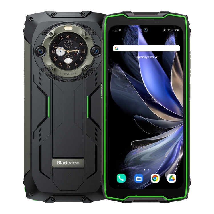 Blackview BV9300 Pro, 8GB+256GB, IP68/IP69K/MIL-STD-810H, 6.7 inch + 1.32 inch Android 13 MediaTek Helio G99 Octa Core, Network: 4G, NFC, OTG(Green) - Blackview by Blackview | Online Shopping South Africa | PMC Jewellery | Buy Now Pay Later Mobicred