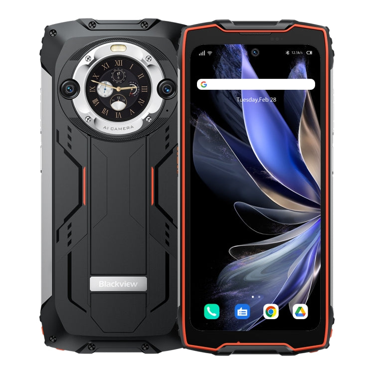 Blackview BV9300 Pro, 12GB+256GB, IP68/IP69K/MIL-STD-810H, 6.7 inch + 1.32 inch Android 13 MediaTek Helio G99 Octa Core, Network: 4G, NFC, OTG(Orange) - Blackview by Blackview | Online Shopping South Africa | PMC Jewellery | Buy Now Pay Later Mobicred