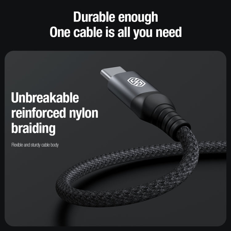 Nillkin Swift Pro 1m 3 in 1 USB to 8 Pin + Type-C + Micro USB Fast Charging Cable(Blue) - Multifunction Cable by NILLKIN | Online Shopping South Africa | PMC TechLife