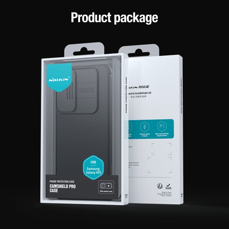 For Samsung Galaxy A55 NILLKIN CamShield Pro Magnetic PC Phone Case(Black) - Galaxy Phone Cases by NILLKIN | Online Shopping South Africa | PMC TechLife | Buy Now Pay Later Mobicred