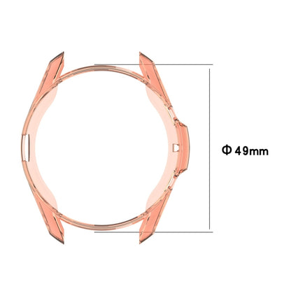 For Samsung Galaxy Watch 3 45mm Electroplating Hollow Half-pack TPU Protective Case(Gray) - Watch Cases by ENKAY | Online Shopping South Africa | PMC Jewellery | Buy Now Pay Later Mobicred