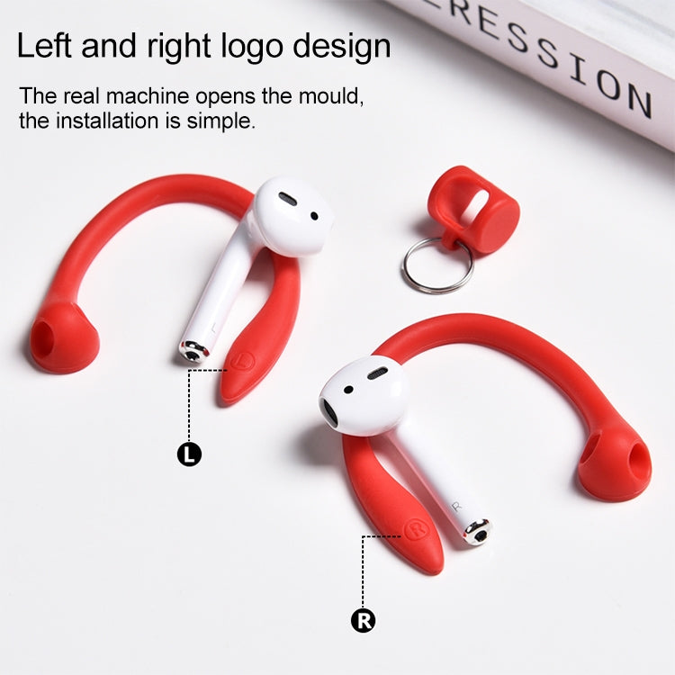 For AirPods 1 / 2 / AirPods Pro / Huawei FreeBuds 3 Wireless Earphones Silicone Anti-lost Lanyard Ear Hook(Silver) - Anti-lost & Holder by PMC Jewellery | Online Shopping South Africa | PMC Jewellery