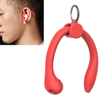 For AirPods 1 / 2 / AirPods Pro / Huawei FreeBuds 3 Wireless Earphones Silicone Anti-lost Lanyard Ear Hook(Red) - Anti-lost & Holder by PMC Jewellery | Online Shopping South Africa | PMC Jewellery