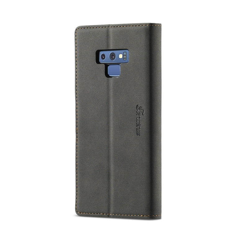For Samsung Galaxy Note 9 Forwenw F1 Series Matte Strong Magnetism Horizontal Flip Leather Case with Holder & Card Slots & Wallet & Photo Frame(Black) - Galaxy Phone Cases by Forwenw | Online Shopping South Africa | PMC TechLife | Buy Now Pay Later Mobicred