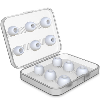 12 PCS Wireless Earphone Replaceable Silicone Ear Cap Earplugs for AirPods Pro, with Storage Box(White) - Anti-dust & Ear Caps by PMC Jewellery | Online Shopping South Africa | PMC Jewellery