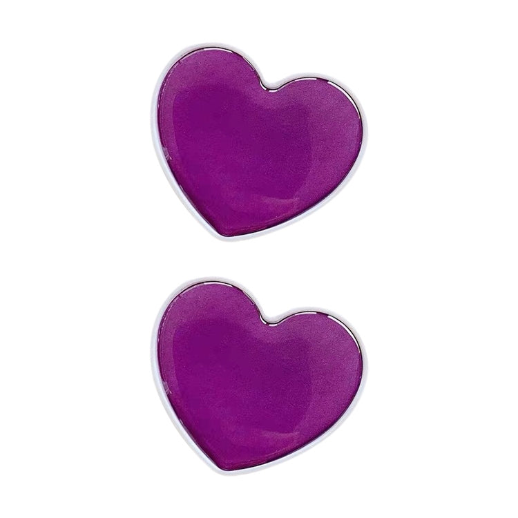 2 PCS Solid Color Love Airbag Phone Stand Ring Holder(Dark Purple) - Ring Holder by PMC Jewellery | Online Shopping South Africa | PMC Jewellery