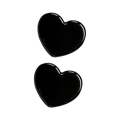 2 PCS Solid Color Love Airbag Phone Stand Ring Holder(Black) - Ring Holder by PMC Jewellery | Online Shopping South Africa | PMC Jewellery