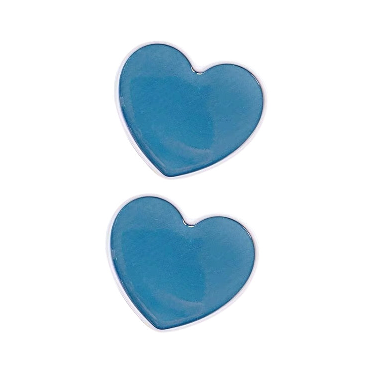 2 PCS Solid Color Love Airbag Phone Stand Ring Holder(Sea Blue) - Ring Holder by PMC Jewellery | Online Shopping South Africa | PMC Jewellery