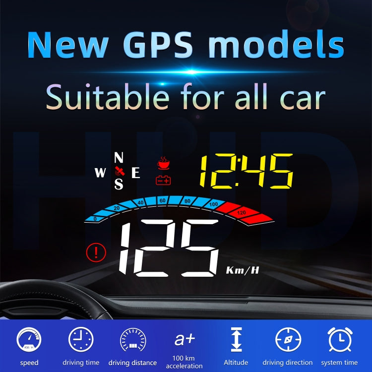 M16 Car HUD Head-up Display GPS Speed Meter Speed / Voltage - Head Up Display System by PMC TechLife | Online Shopping South Africa | PMC TechLife